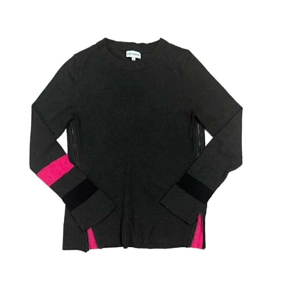 Paper Parachute Sweater Size Small Wool Blend Zipper Detail